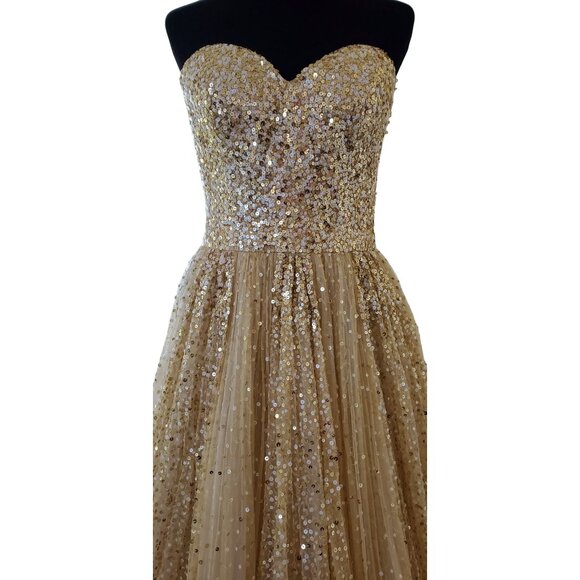 Wow Luxurious Couture Designer Evening Party Prom Glamorous Ballgown Gown Dress - Picture 14 of 16